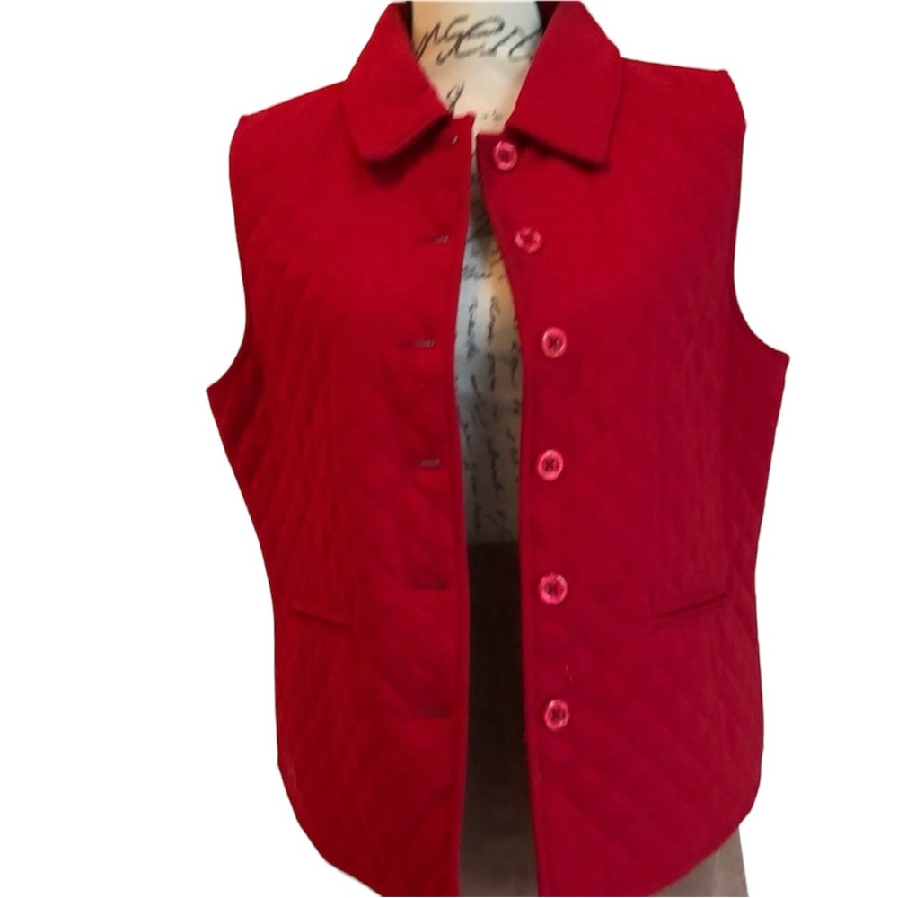 Red Quilted Vest